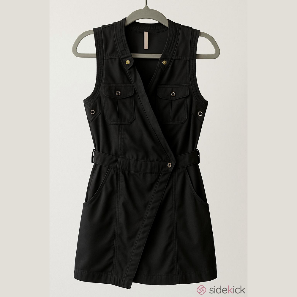 Free People Desert Daylight sporty lux utility min wrap dress. S/P